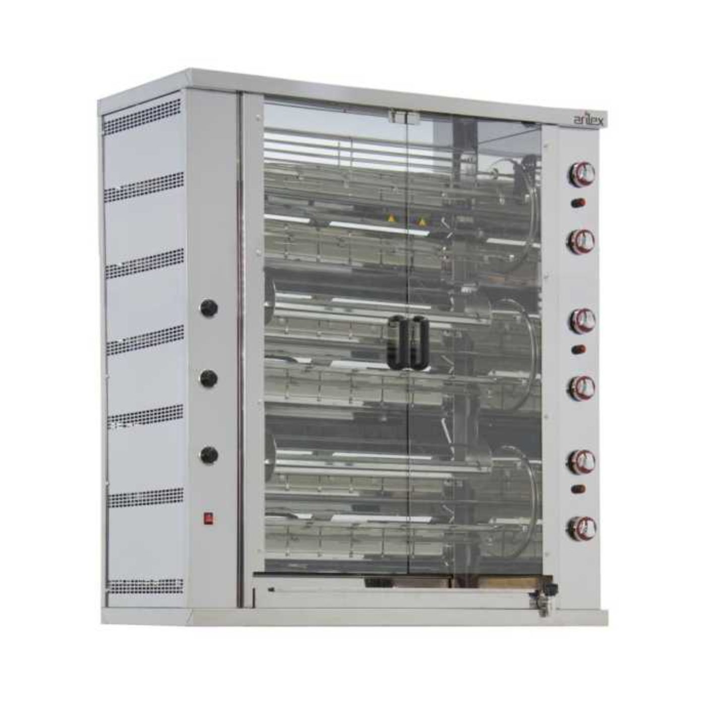 Rôtissoire à Gaz Professionnelle ARILEX – 12 Broches (48/72 Poulets)
