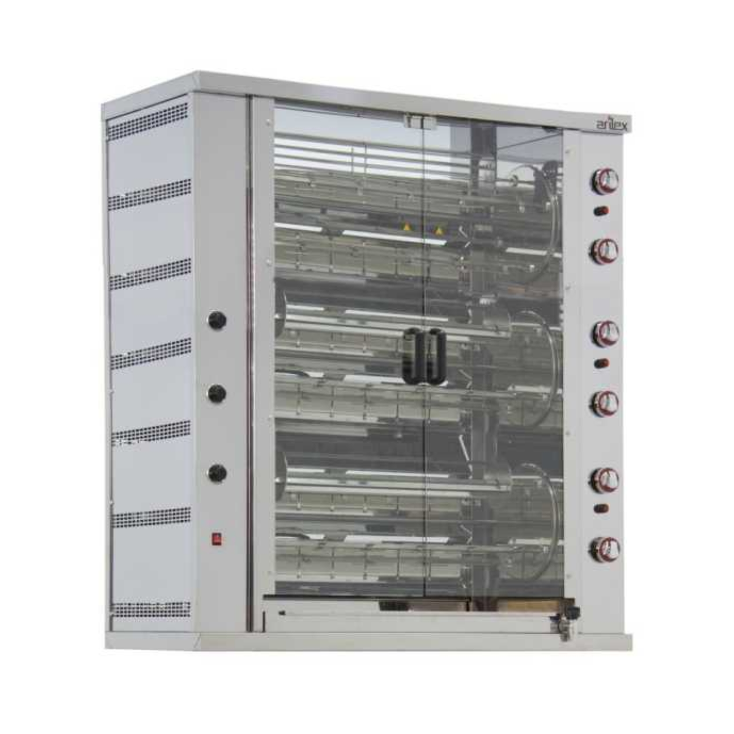 Rôtissoire à Gaz Professionnelle ARILEX – 12 Broches (48/72 Poulets)