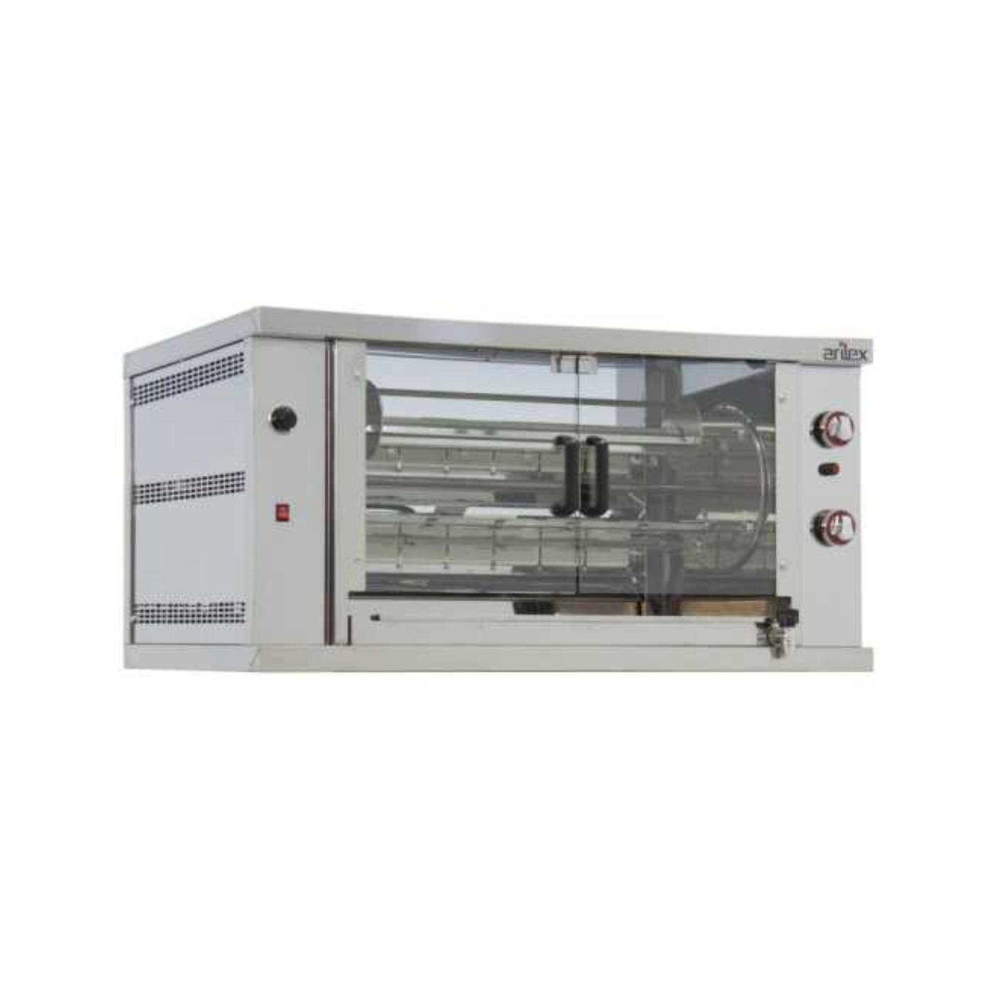 Rôtissoire à Gaz Professionnelle ARILEX – 4 Broches (16/24 Poulets)