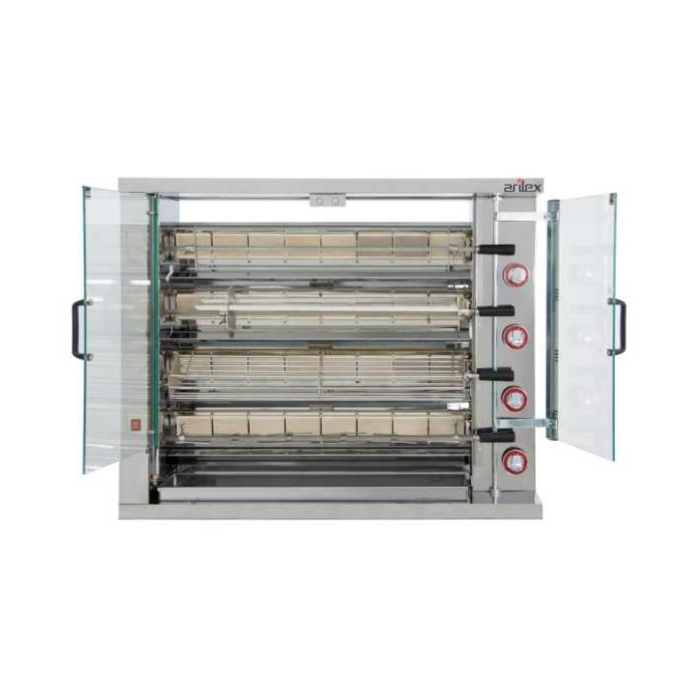 Rôtissoire à 4 broches gaz Arilex - 16 à 24 poulets