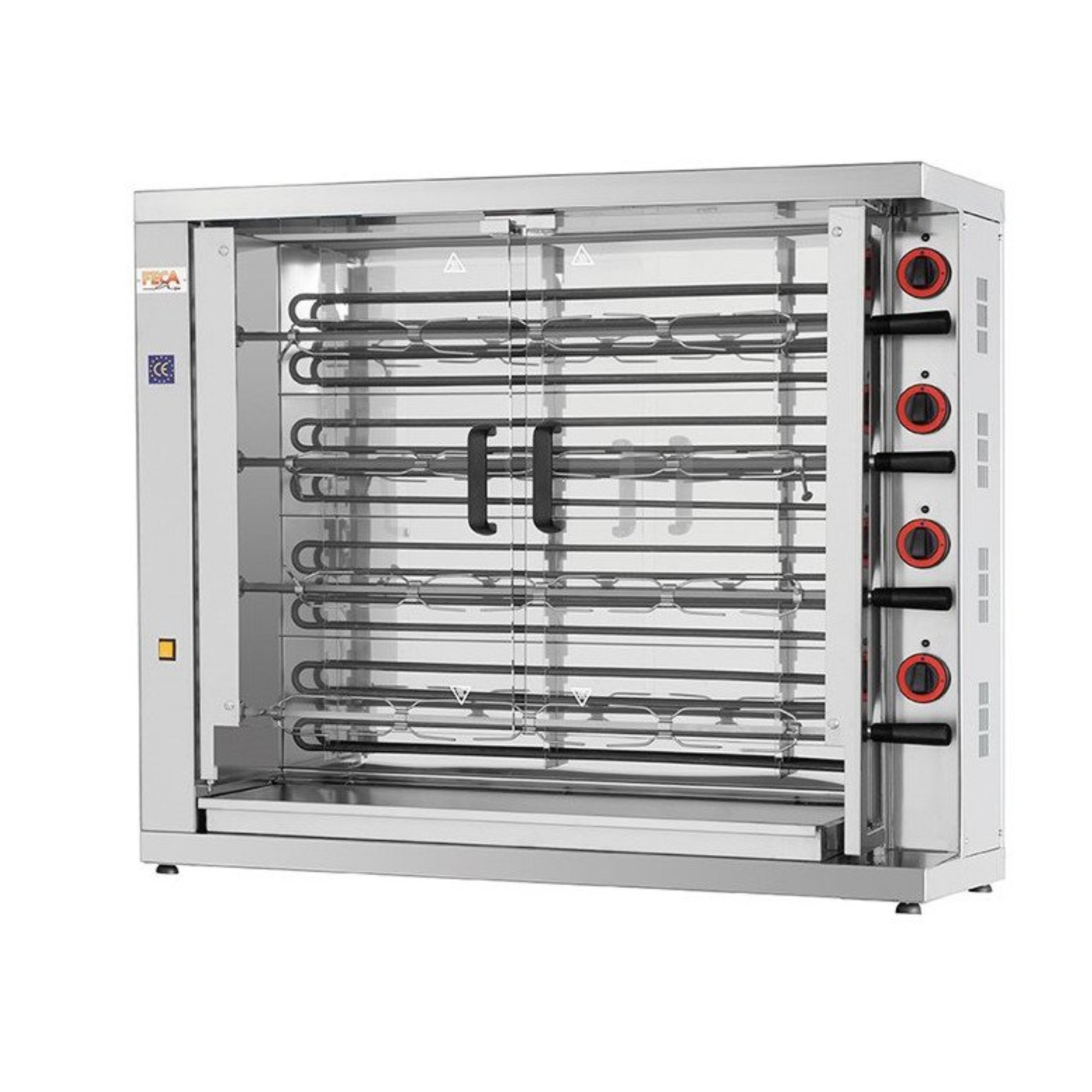Rôtissoire Électrique Professionnelle FECA 420 EKO E – 4 Broches – Capacité 20-24 Poulets