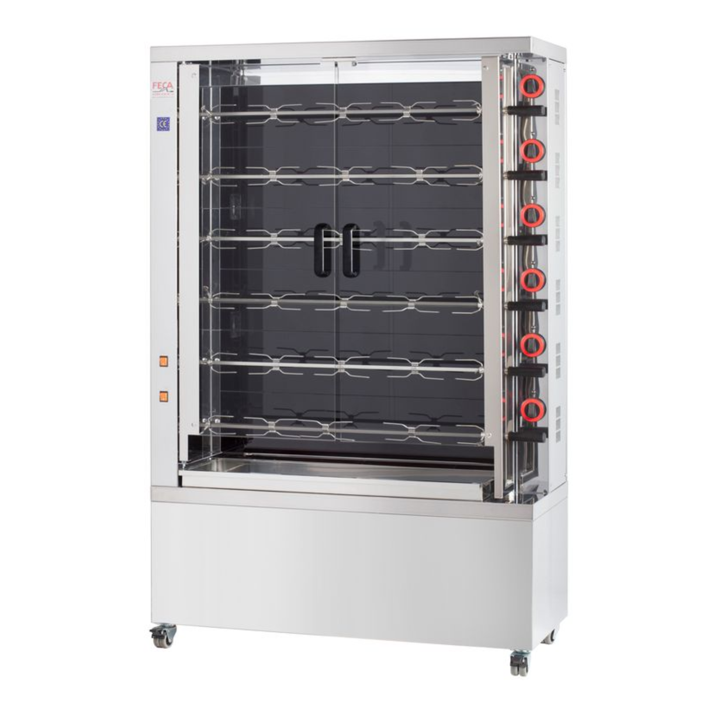 Rôtissoire Électrique FECA 630 EKO V – 6 Broches – Vitrocéramique Grand Rendement